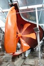 Propeller Blades Beneath the SS Great Britain Steam Ship Royalty Free Stock Photo