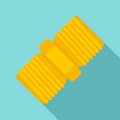 Screw-thread icon, flat style