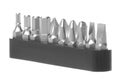 Screwdriver Bit Replacement Set Isolated Royalty Free Stock Photo