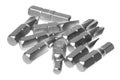 Screwdriver Bit Replacement Set Macro Isolated Royalty Free Stock Photo