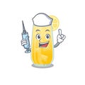 Screwdriver cocktail humble nurse mascot design with a syringe