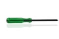 Screwdriver handle green on a white background,with clipping path