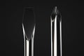 Screwdriver heads. Flat and cross screwdrivers close up Royalty Free Stock Photo