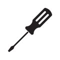 Screwdriver icon isoleted, a maintenance tool