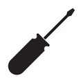 Screwdriver icon isoleted, a maintenance tool