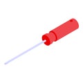 Screwdriver pc access icon, isometric style