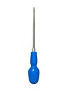 Screwdriver Pozidriv Blue Isolated Royalty Free Stock Photo