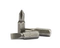 Screwdriver`s replacable bit isolated Royalty Free Stock Photo
