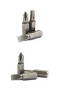 Screwdriver`s replacable bit isolated Royalty Free Stock Photo