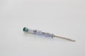 Screwdriver  to check current light. Royalty Free Stock Photo