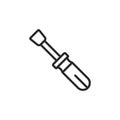 Screwdriver vector icon in modern design style for web site and mobile app