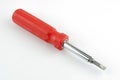 Screwdriver on white background Royalty Free Stock Photo