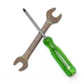 Screwdriver and wrench tools