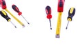 Screwdrivers and meter Royalty Free Stock Photo