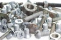 Screws, bolts and nuts Royalty Free Stock Photo