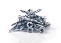 Screws on white Royalty Free Stock Photo