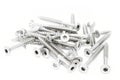 Screws on white background Royalty Free Stock Photo