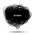 Scribble black bubble