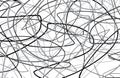 Scribble black and white Background Royalty Free Stock Photo