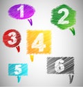 Scribble Chat bubbles Royalty Free Stock Photo