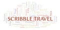 Scribble Travel word cloud.