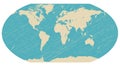 World globe map vector Royalty Free Stock Photo