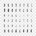 Set of doodle style various wavy lines and strokes