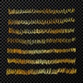 Set of doodle style various wavy lines and strokes