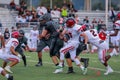 Scrimmage at high school football game