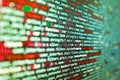 Script on computer with source code. Programming code abstract technology background of software developer and Computer script. Royalty Free Stock Photo