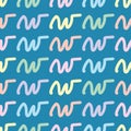 Script Letter W Vector Repeating Pattern Royalty Free Stock Photo