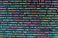 Script procedure creating. Programing workflow abstract algorithm concept. Royalty Free Stock Photo