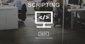 Scripting Coding Data Development Internet Concept