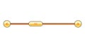 Scroll bar slider. UI horizontal slider. Multicolor modern UI element. Buttons with adjustable knobs for controlling