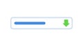 Scroll Bar UI Element Down Arrow Navigation Icon, vector design Generative AI Royalty Free Stock Photo
