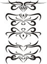 Scroll, cartouche, decor, vector