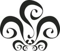 Scroll, cartouche, decor, vector Royalty Free Stock Photo