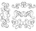 Scroll, cartouche, decor, vector Royalty Free Stock Photo