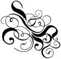 Scroll, cartouche, decor, vector