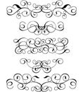 Scroll, cartouche, decor, vector