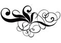 Scroll, cartouche, decor, vector