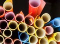 Scroll of color papers Royalty Free Stock Photo