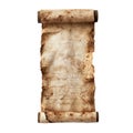 A scroll covered in deep ink stains. Royalty Free Stock Photo