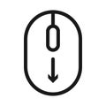 Scroll down computer mouse icon