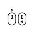 Scroll down up icon