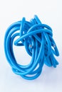 Scroll of scrap electric copper cable used in electrical installatio Royalty Free Stock Photo