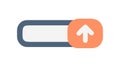 Scroll Up Icon - User Interface Navigation Element, vector design Generative AI Royalty Free Stock Photo