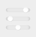 Scrollbar element button. Navigation element. Frontend control on white. Vector Royalty Free Stock Photo