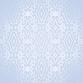 Scrolled diamond pattern white light blue gray centered and blurred