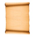 Scrolled old paper Royalty Free Stock Photo